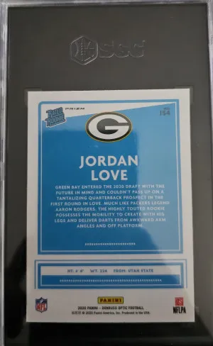 Jordan Love 2020 Optic Halo Prizm back