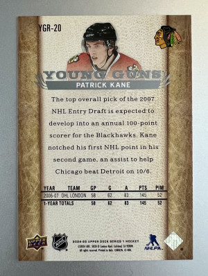 2024 Upper Deck Series 1 Patrick Kane back