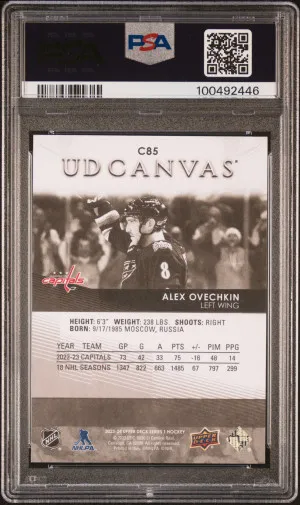 2023 Upper Deck Ud Canvas Alex Ovechkin Ud Canvas-Black & White back