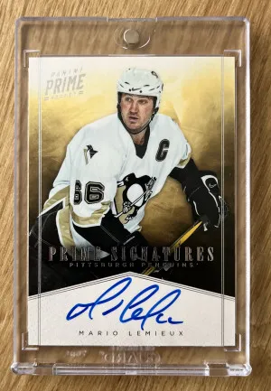 2012 Panini Prime - Mario Lemieux - Prime Signatures Autograph /99 front