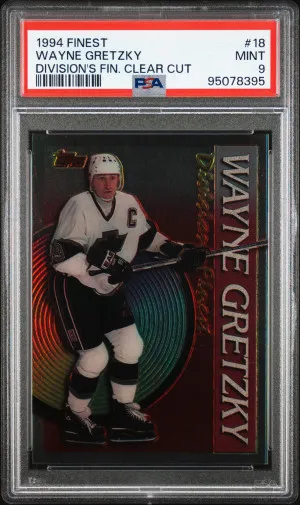 1994 Finest Division's Finest Clear Cut Wayne Gretzky Division's Fin. Clear Cut front