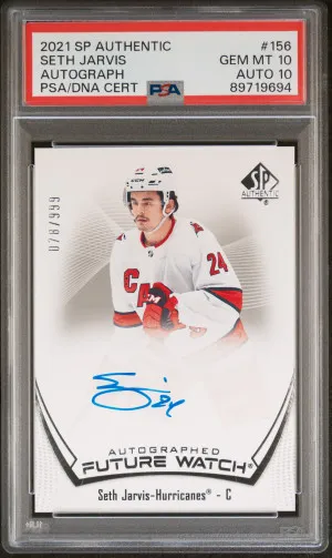 2021 Sp Authentic Seth Jarvis Autograph front