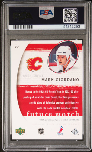 2005 Sp Authentic Mark Giordano back