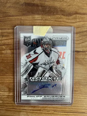 2013-14 Philip Grubauer Panini Prism rookie auto front