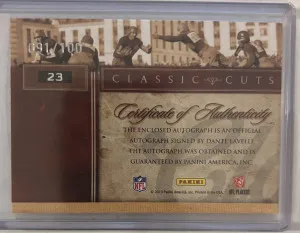 🏈2010 Panini Classic Cuts - Dante Lavelli Auto /100 - Cleveland Browns back