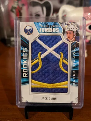 2023 Upper Deck Black Diamond Jack Quinn Jumbo Logo front