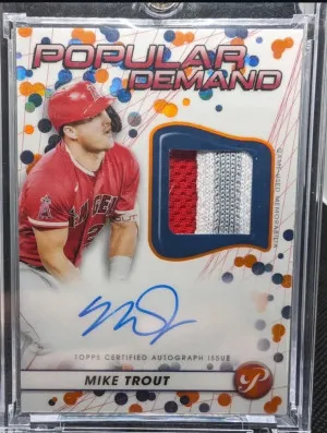 2023 Mike Trout Patch Auto /25 front