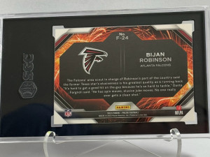 2023 Panini Prizm Bijan Robinson Fireworks SGC 10 back