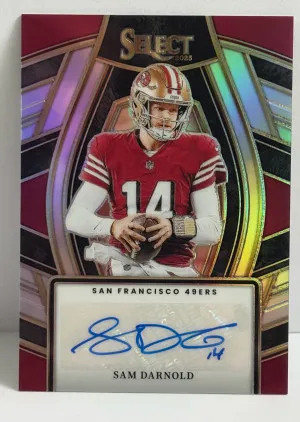 2023 Panini Select Sam Darnold Auto front
