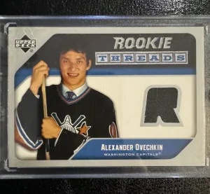 2005-06 Upper Deck Rookie Threads Jersey Alexander Ovechkin RC front