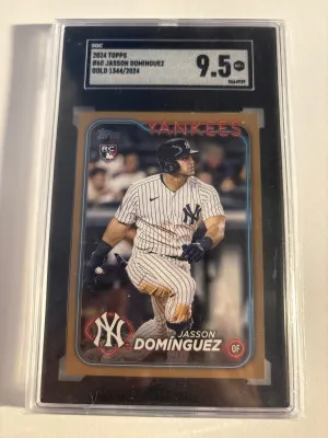 Jasson Dominguez Gold #/2024 Topps Series 1 front