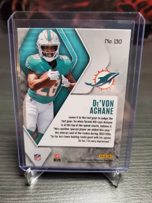 2023 Panini Phoenix - Rookies #130 De'Von Achane (RC) back
