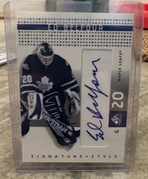 Ed Belfour SP Game Used Auto front