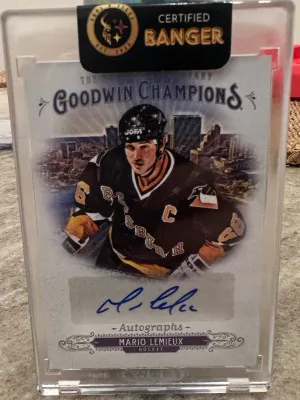 2018 Mario Lemieux Goodwin Champions Purple Auto front