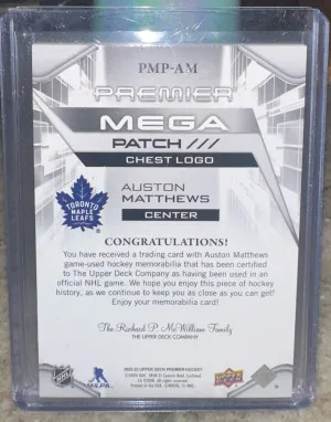 Auston Matthews Premier Mega Patch Chest /26 back