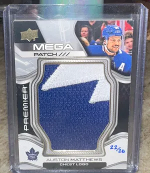 Auston Matthews Premier Mega Patch Chest /26 front