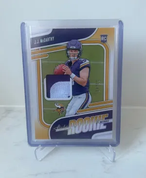 2024 Absolute JJ McCarthy Rookie Patch /49 front