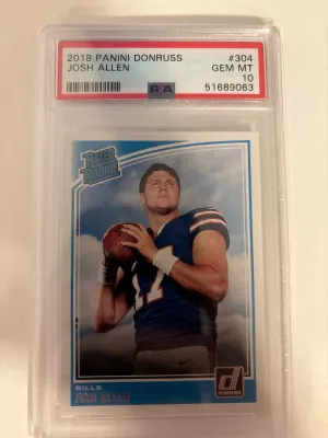 2018 Panini Donruss Josh Allen front
