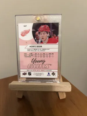 2021-22 Upper Deck Series 2 Moritz Seider #469 Young Guns Exclusives (91/100) back