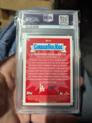 2024 Bowman Chrome Bowman Garbage Pail Kids Dodging Yamamoto back