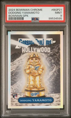 2024 Bowman Chrome Bowman Garbage Pail Kids Dodging Yamamoto front