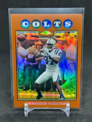 Reggie Wayne 2008 Topps Chrome Copper Refractor /425 #TC82 Colts front