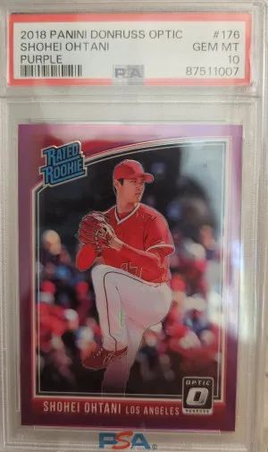 Shohei Ohtani 2018 Purple Optic front