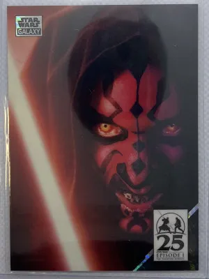 2024 Topps Star Wars Galaxy Crimson Blades 25th anniversary 67/75 refractor front