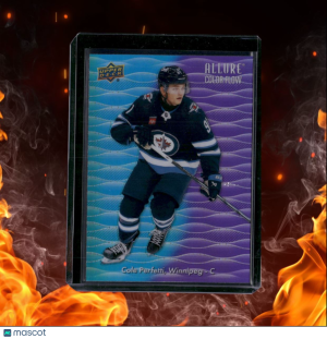 2023-24 Upper Deck Allure Cole Perfetti  Color Flow Blue Purple SP #CF-13 front