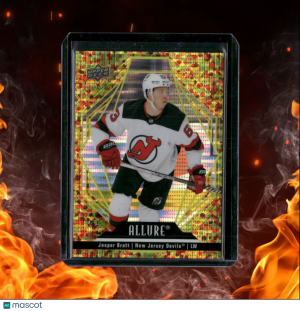 2022-23 Upper Deck Allure Jesper Bratt Gold Glitter Bomb 113/199 #16 front