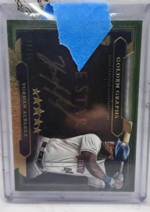 Yordan Alvarez Rookie Auto /15 Topps Five Star front
