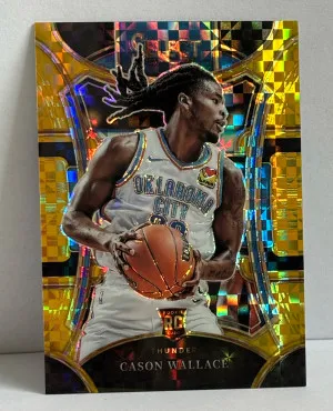2024 Cason Wallace Panini Select Mezzanine GOLD 1/10 front