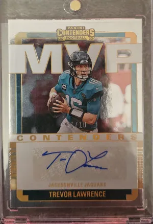 Trevor Lawrence 2022 Contenders MVP Auto /10 front