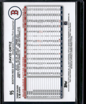 2024 Topps Gilded Collection David Ortiz #95 Gold Mini-diamond /50 back