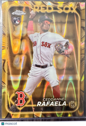 2024 Topps GILDED COLLECTION Chrome Ceddanne Rafaela #57 13/25 front
