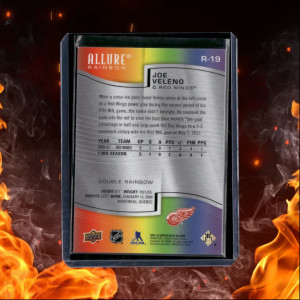 2021-22 Upper Deck Allure Joe Veleno Double Rainbow SP Rookie #R-19 back