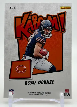 Rome Odunze KABOOM Rookie Case Hit 2024 Absolute back