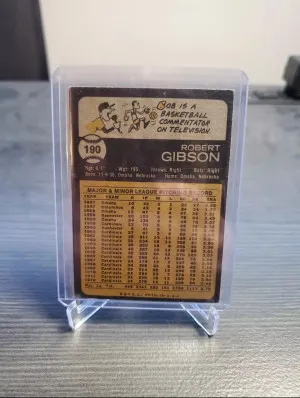 1973 Topps - #190 Bob Gibson back