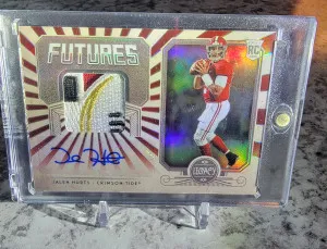 2020 Panini Legacy - Futures Patch Autographs Ruby #FP-JH2 Jalen Hurts /50 🔥 front