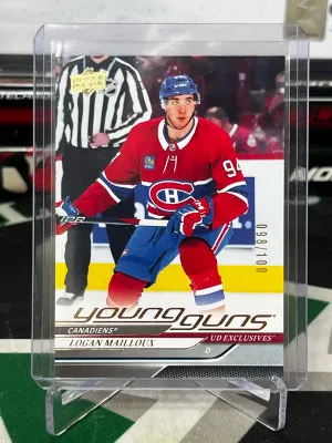 Logan Mailloux UD Exclusives Young Gun /100 front