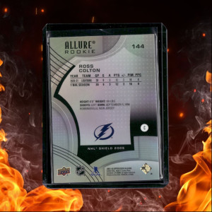 2021-22 Upper Deck Allure Ross Colton 2005 NHL Shield Rookie #144 back
