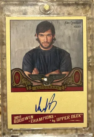 Alex Ovechkin 2011 Goodwin Champions On Card Auto front