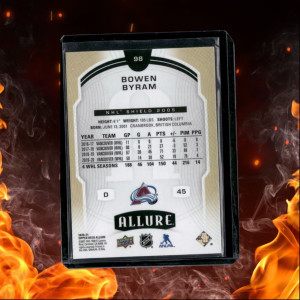 2020-21 Upper Deck Allure Bowen Byram NHL Shield 2005 Rookie #98 back