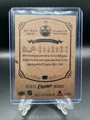 Connor McDavid Champ's Rookie (SP) back