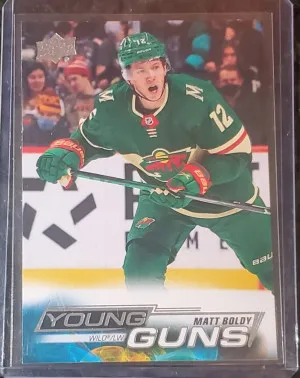 Matt Boldy UD Young Guns front