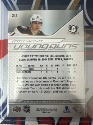Cutter Gauthier young guns back
