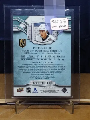 Peyton Krebs back