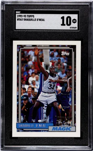 1992-93 Topps #362 Shaquille O’Neal Rookie front