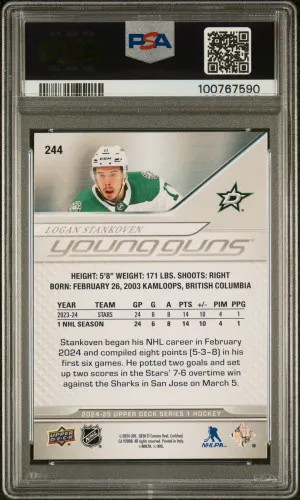 2024 Upper Deck Logan Stankoven back