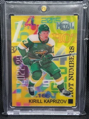 2022 Skybox Metal Universe Kirill Karizov Hot Number Lenticular front